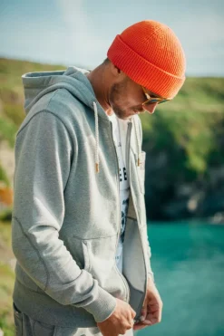 &SONS Knitwear-Bright Orange Atlantic Watch Cap / Beanie