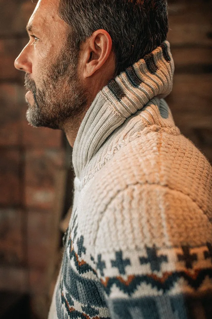 &SONS Jackets & Coats-Alpine Cardigan Ecru