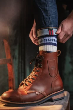 &SONS Footwear-Baseline Socks Navy