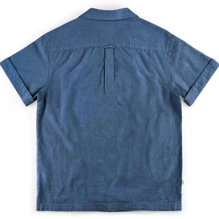 &SONS Tops-Coast Shirt Navy