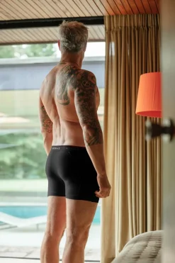 &SONS Tops-Essentials Boxer Shorts Black