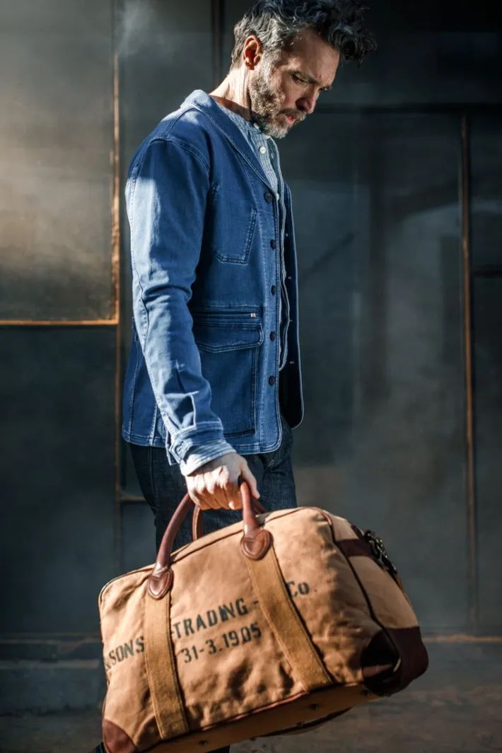 &SONS Leather Goods-Getaway Bag Tan