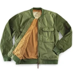 &SONS Jackets & Coats-Harris Bomber Jacket Army Green