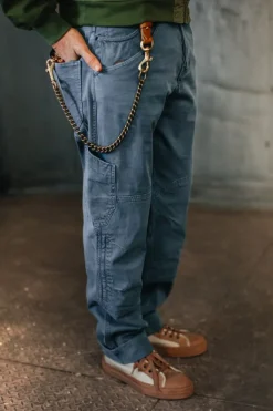 &SONS Bottoms & Shorts-Joey's Crew Pant Churchill Blue