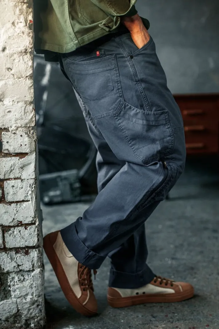 &SONS Bottoms & Shorts-Joey's Crew Pant Churchill Blue