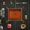 &SONS Leather Goods-Leather Tray Tan