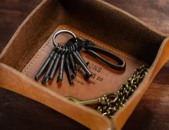 &SONS Leather Goods-Leather Tray Tan