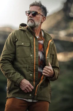 &SONS Jackets & Coats-Noah Cagoule Army Green