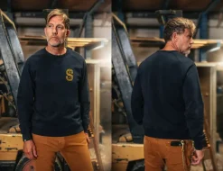 &SONS Jackets & Coats-Sigma Sweatshirt Navy