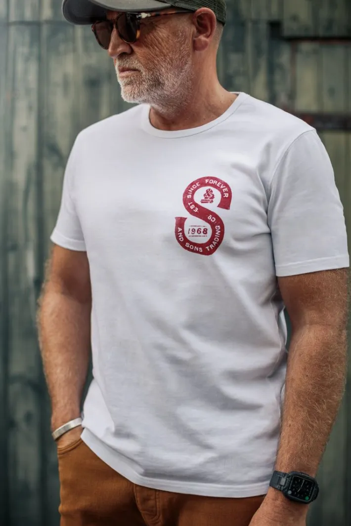 &SONS Tops-Sigma T-Shirt White