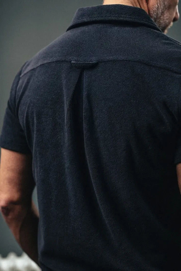 &SONS Tops-Solar Polo Navy