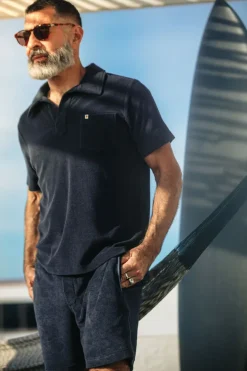 &SONS Bottoms & Shorts-Solar Shorts Navy