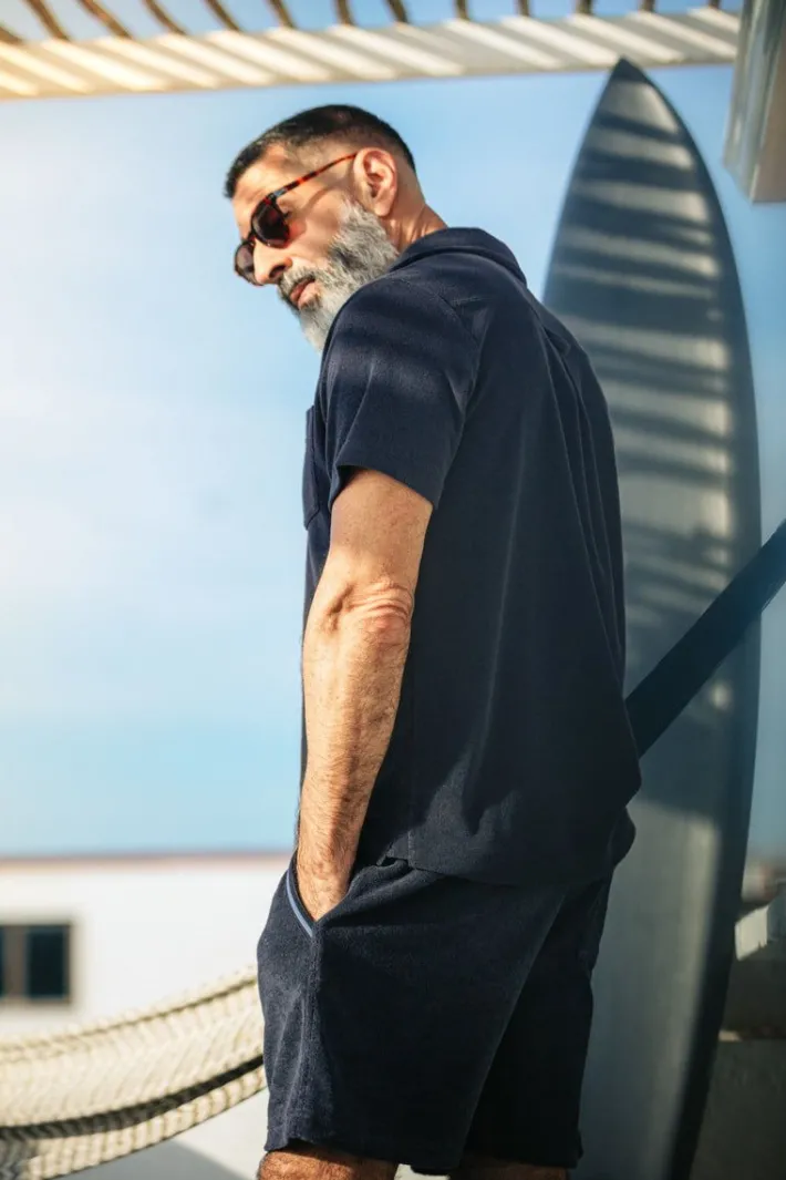 &SONS Bottoms & Shorts-Solar Shorts Navy