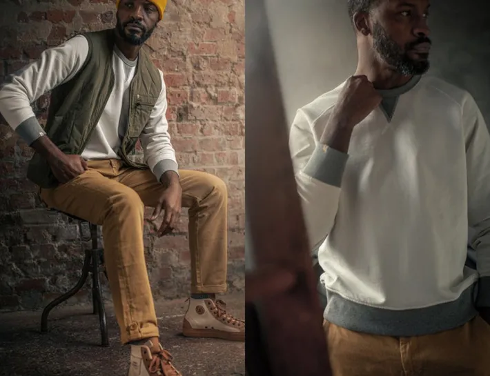 &SONS Jackets & Coats-Stone White Sweatshirt