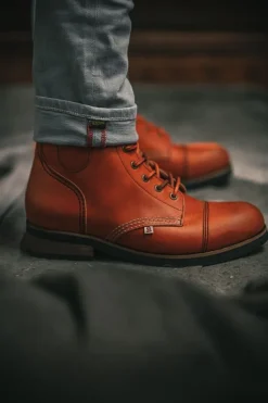 &SONS Leather Goods-The Drover Boot Tan