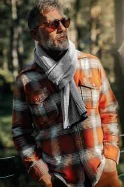 &SONS Scarves-Vale Scarf Grey
