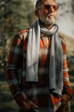 &SONS Scarves-Vale Scarf Grey