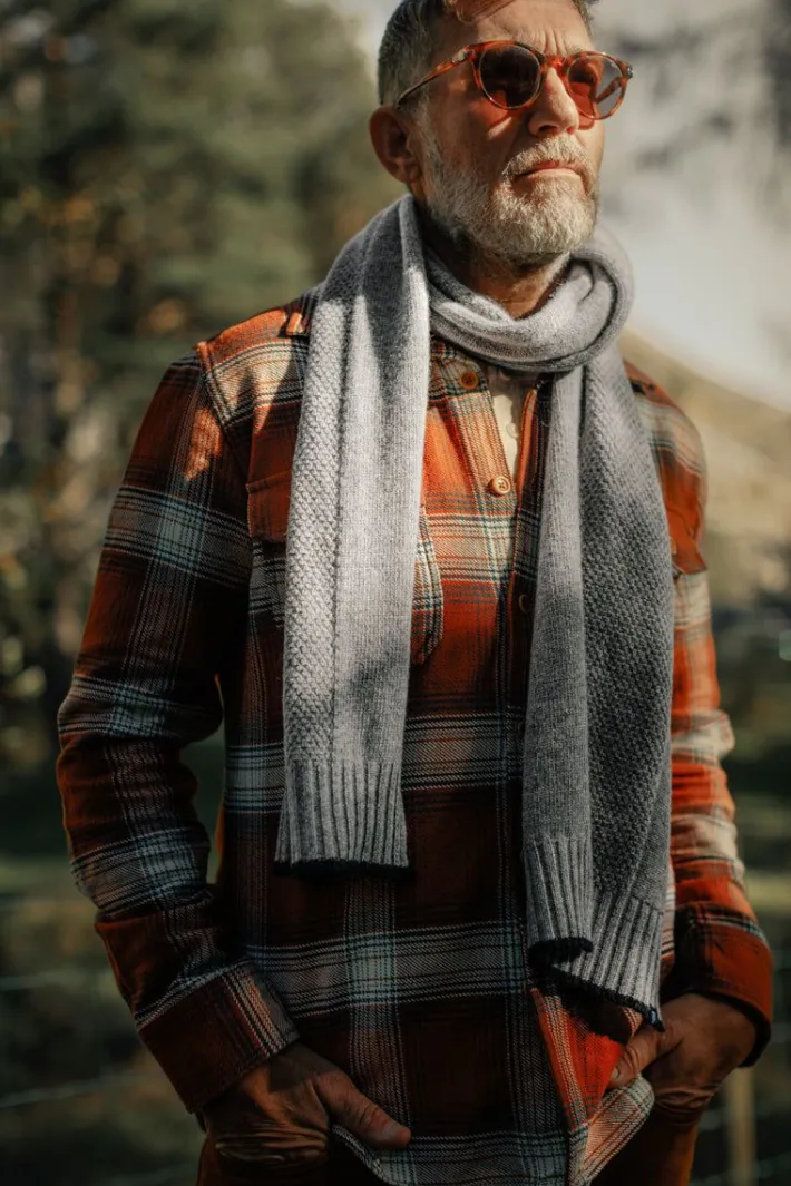 &SONS Scarves-Vale Scarf Grey