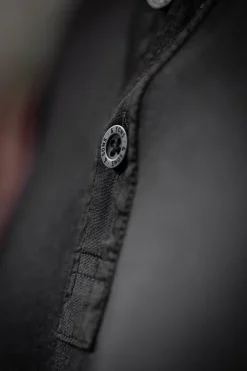 &SONS Tops-The New Elder Henley Shirt Black