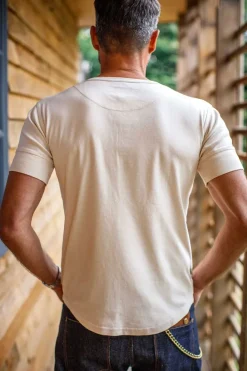 &SONS Tops-The New Elder Henley Short Sleeve Shirt Raw