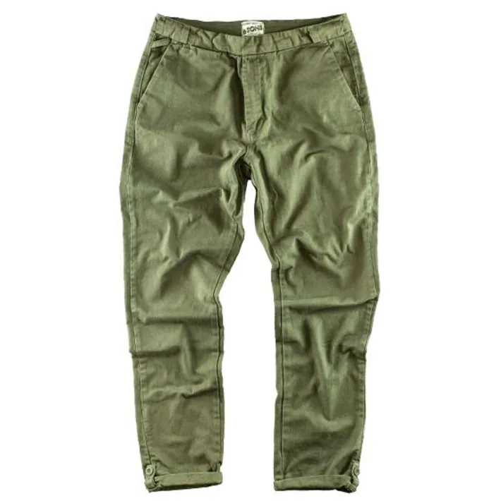 &SONS Bottoms & Shorts-Virgil Chino Army Green